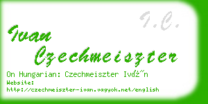 ivan czechmeiszter business card